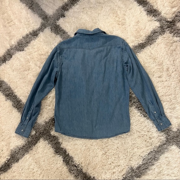 Only & Sons Denim Button Up Slim Shirt - Picture 2 of 4